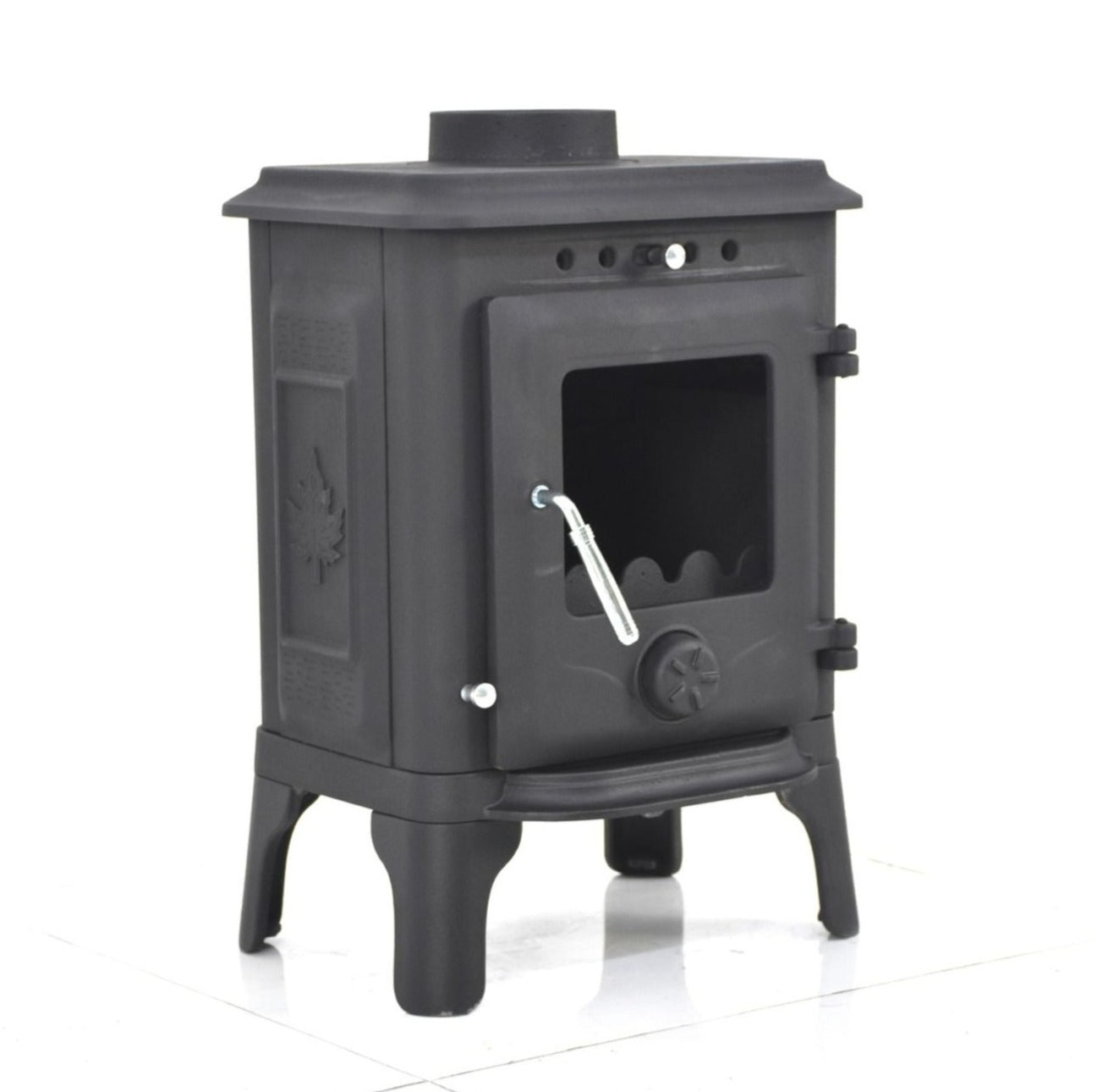 Cast iron wood stove for tiny house, caravans and small places