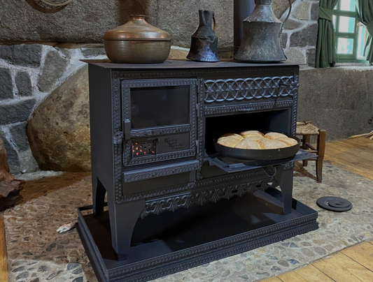 Cast iron wood stove for tiny house, caravans and small places –  blackseametalworks