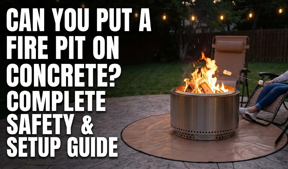 Can You Put a Fire Pit on Concrete? Complete Setup Guide ...