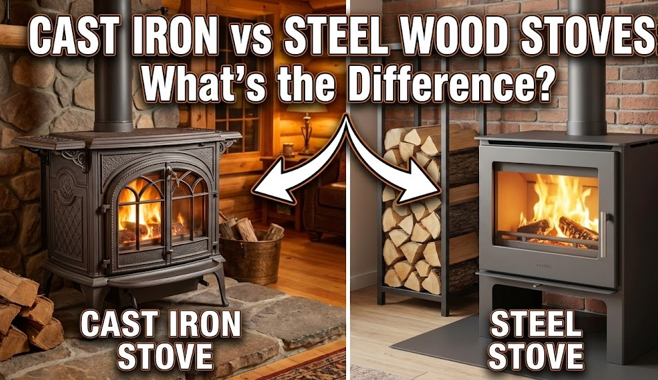 Cast Iron vs Steel Wood Stoves: What’s the Difference?