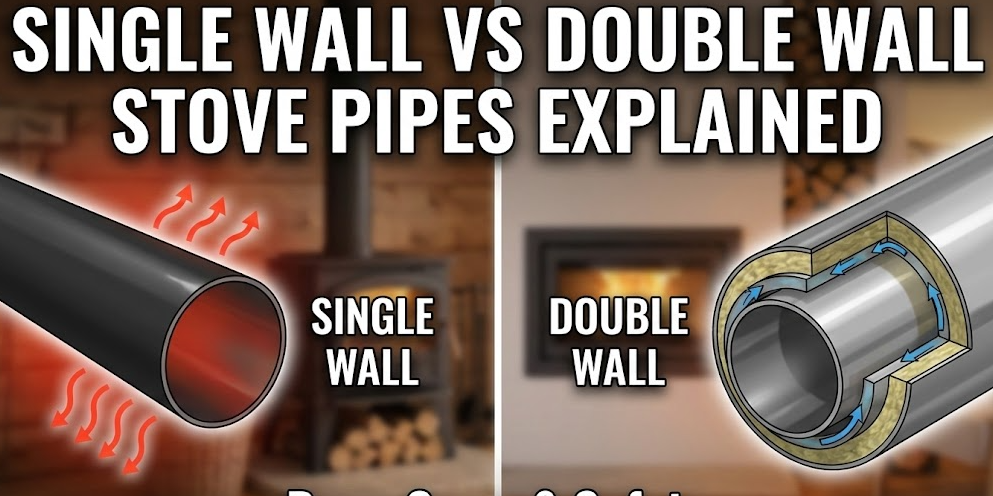 Single Wall vs Double Wall Stove Pipes Explained