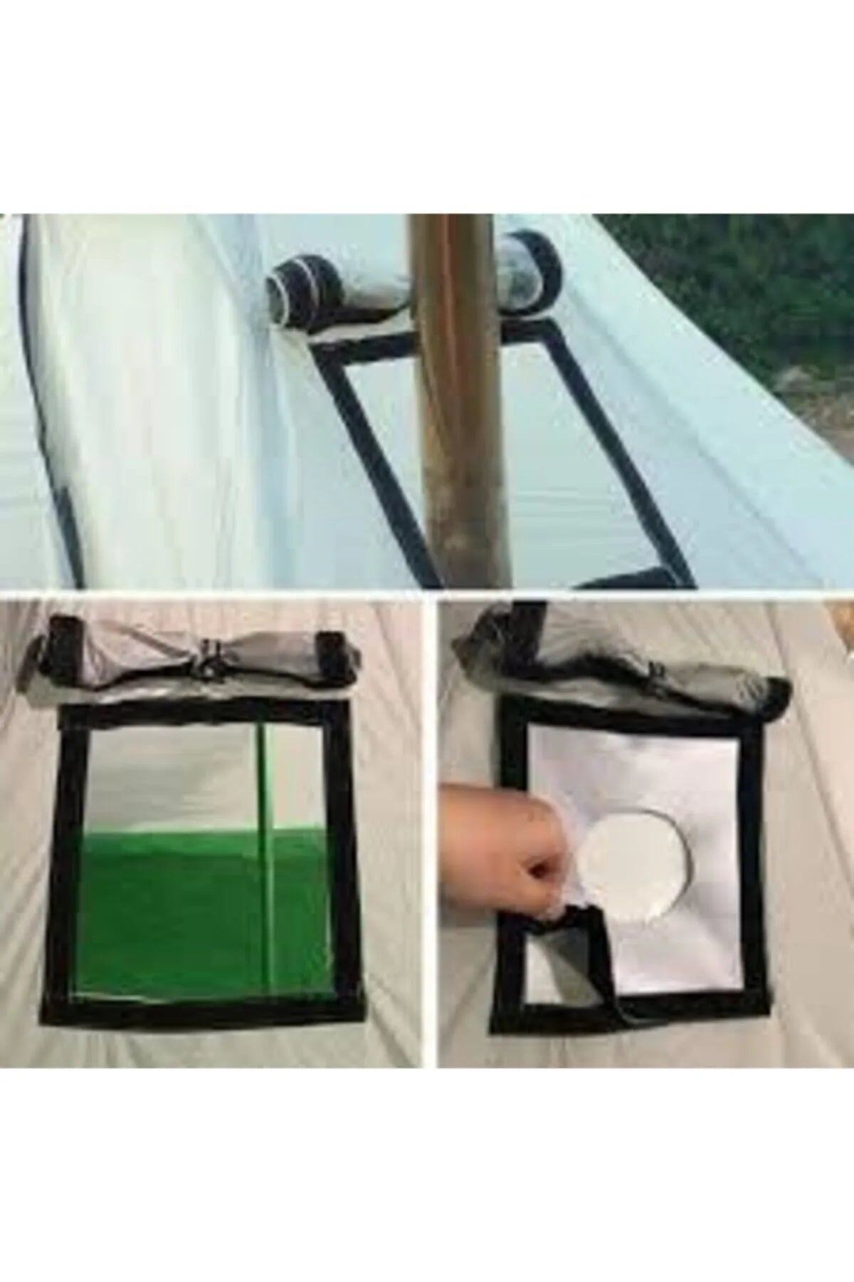 Camp Tent Stove Chimney Outlet Made from Non-Flammable Waterproof Fabric