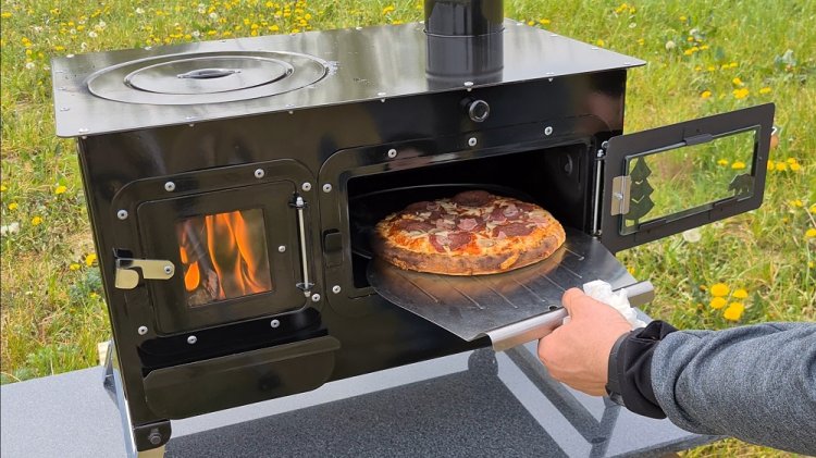 Portable Camping Wood Stove with Oven | blackseametalworks