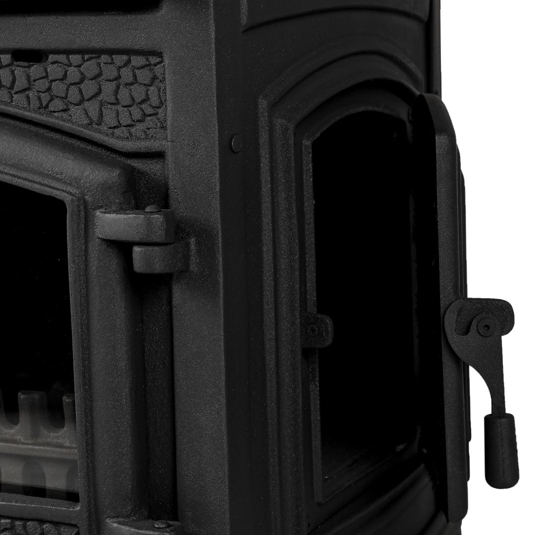 Cast Iron Stove with Side Lid and Oven, Without Side Glass