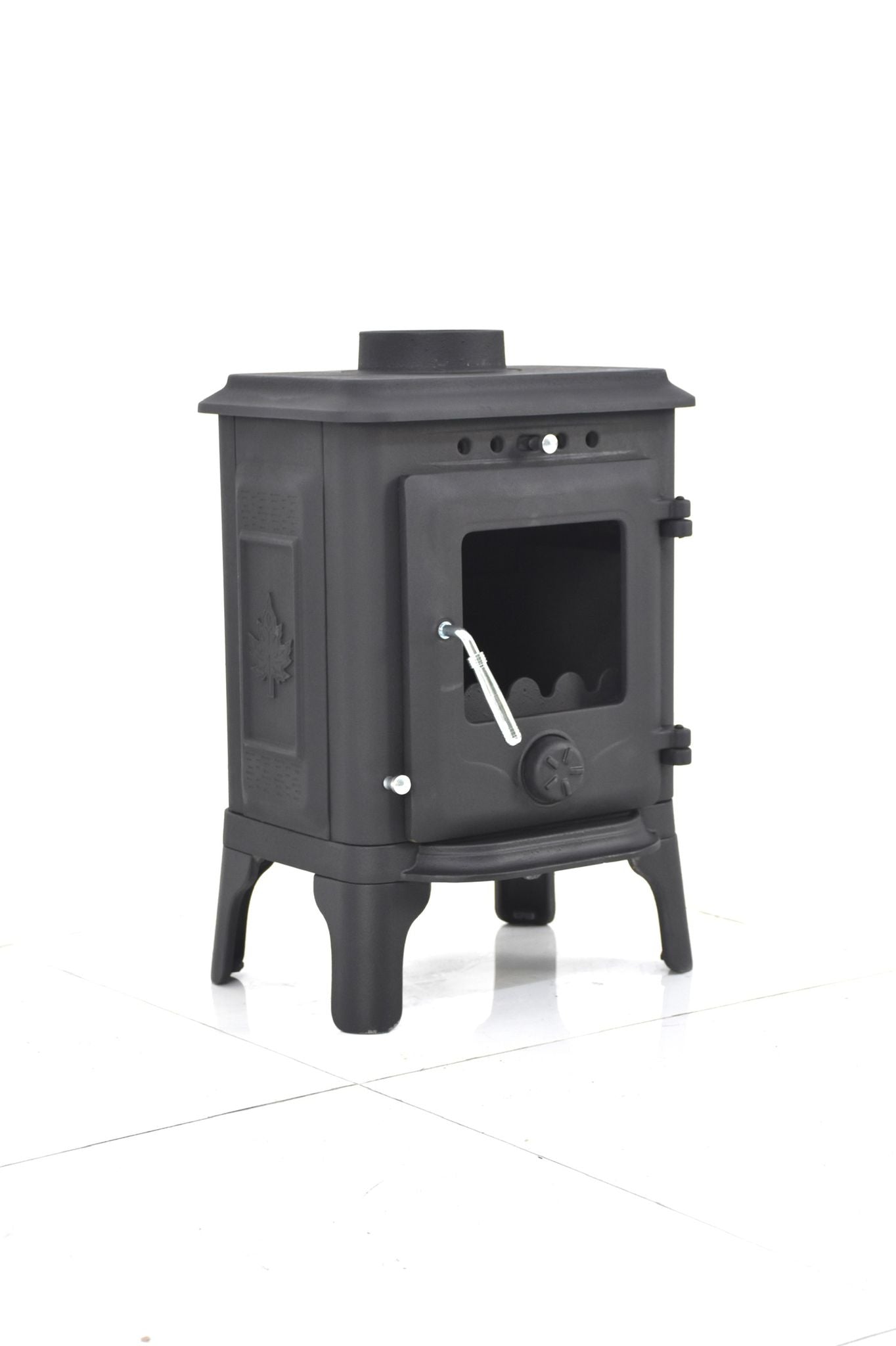 Cast iron wood stove for tiny house, caravans and small places